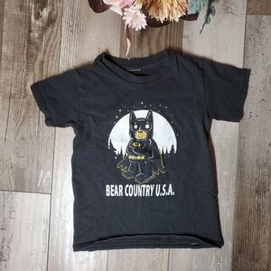 Bear Country U.S.A. Black Graphic Lego Batman T-Shirt Toddler Boy Size 3T